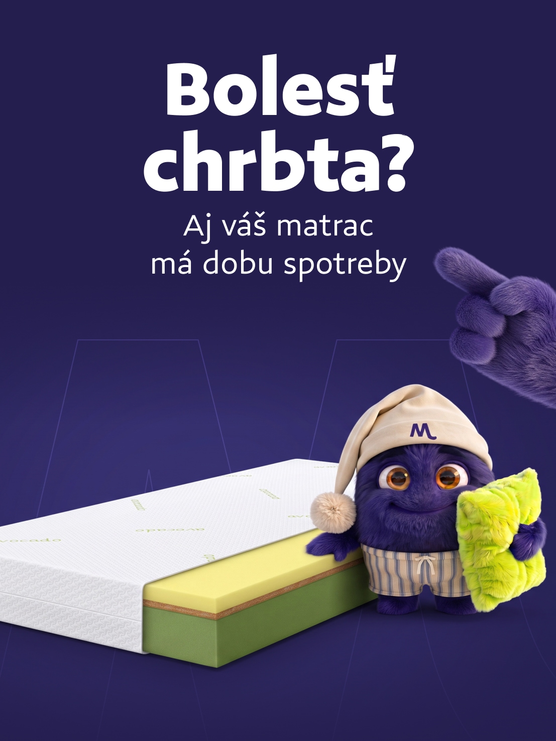 Trpíte bolesťou chrbta - Matrac Sandra pomôže s týmto problémom!