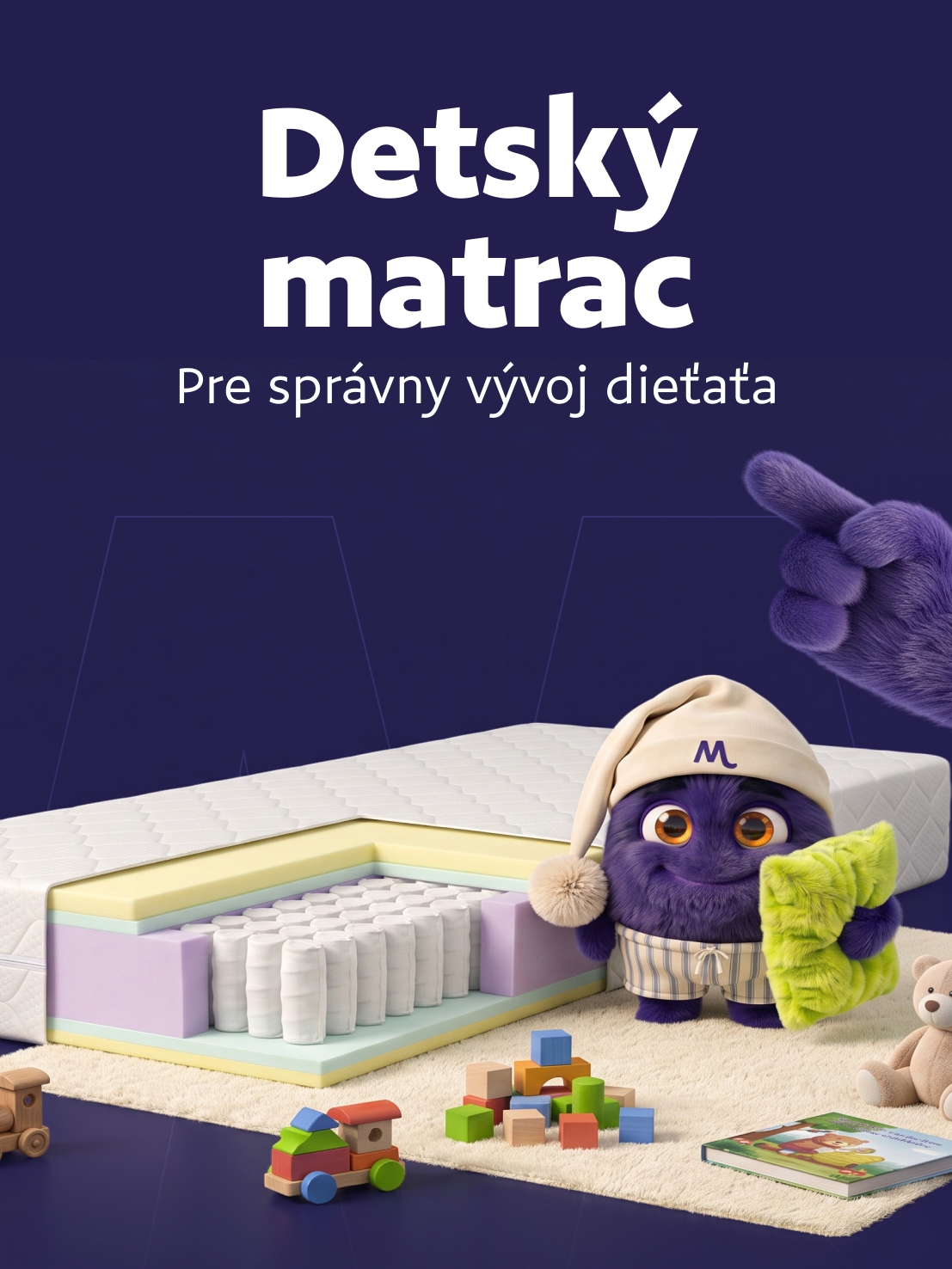 Detský matrac pre správny vývoj dieťaťa | Ja-a-matrac.sk