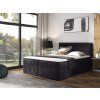 Boxspring posteľ Paros Lux s vrchným matracom - čierna