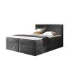 Boxspring posteľ Paros Lux s vrchným matracom - sivá Kronos