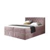Boxspring posteľ Paros Lux s vrchným matracom - ružová Kronos