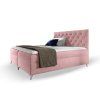 Čalúnená boxspring manželská posteľ Guliette s matracom 140x200 - ružová