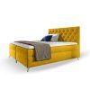 Čalúnená boxspring manželská posteľ s matracom Guliette 140x200 - žltá