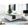Boxspring manželská posteľ Leila - biela