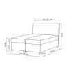 Boxspring posteľ Leila rozmery