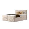Boxspring posteľ Paros Lux s vrchným matracom - béžová Paros