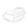 Boxspring Paros Lux rozmery