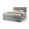 Sivá boxspring posteľ Magic.