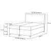 Čalúnená boxspring manželská posteľ Guliette rozmery
